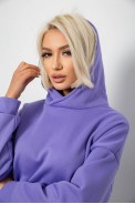 Спортивный костюм женский на флисе  -уценка, цвет сиреневый, 257R88-U - фото № 4