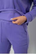 Спортивный костюм женский на флисе  -уценка, цвет сиреневый, 257R88-U - фото № 5