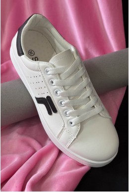 Кеди жіночі, колір чорно-білий, 248RZ97