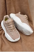 Кроссовки женские, цвет бежево-белый, 248RCX1250 - фото № 2
