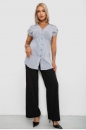 Сорочка-туніка в смужку, колір світло-сірий, 230R665 - фото № 1