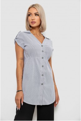 Сорочка-туніка в смужку, колір світло-сірий, 230R665