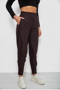 Штани жіночі на тонкому флісі, колір шоколадний, 257R727 оптом - фото № 2