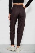 Штани жіночі на тонкому флісі, колір шоколадний, 257R727 оптом - фото № 3