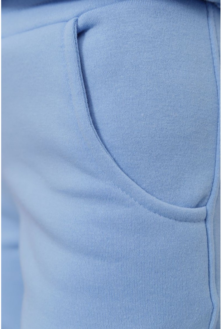 Купить Спорт костюм женский на флисе, цвет голубой, 102R016-1 - Фото №6