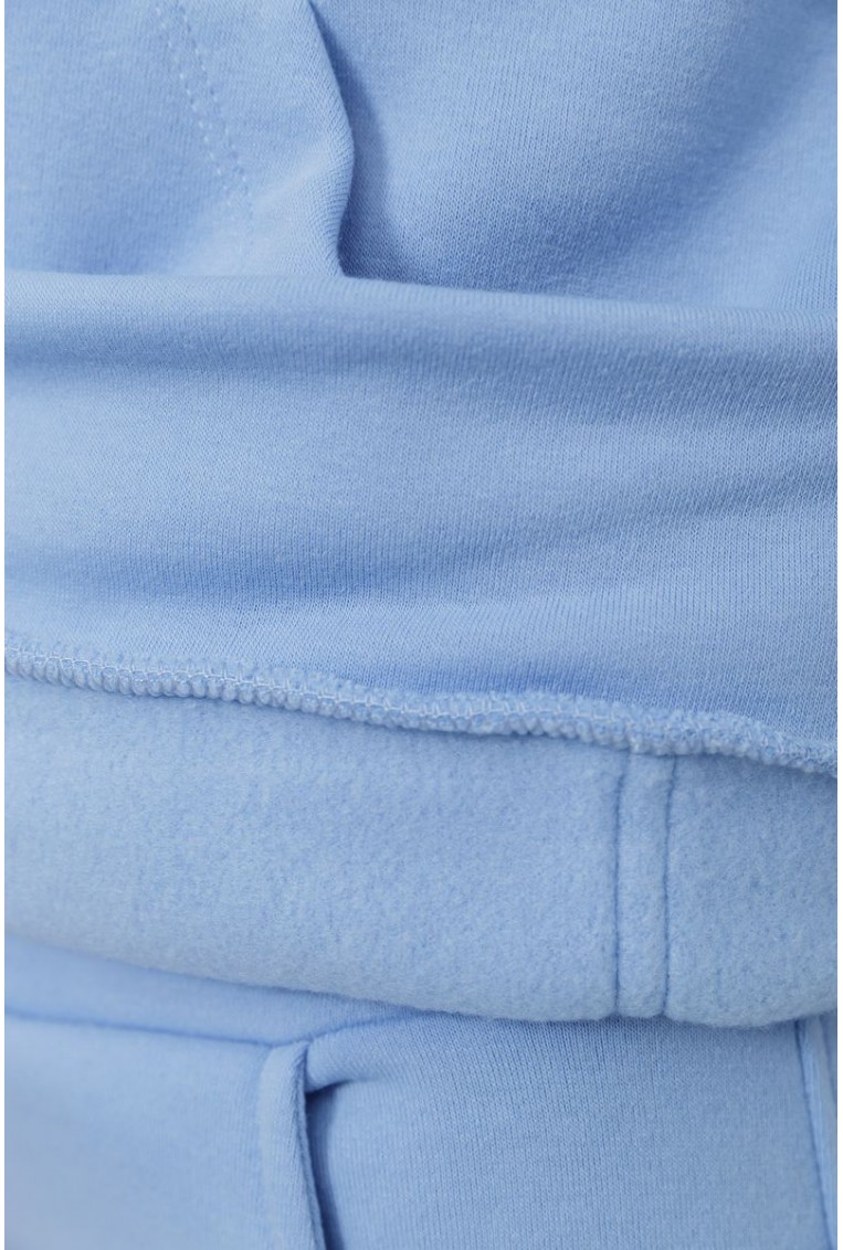 Купить Спорт костюм женский на флисе, цвет голубой, 102R016-1 - Фото №7
