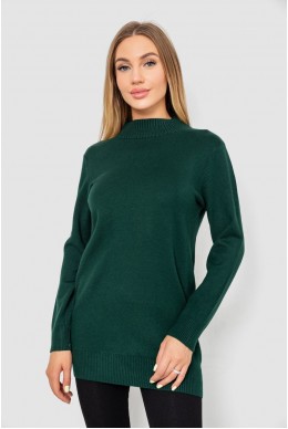 Светр жіночий однотонний  -уцінка, колір зелений, 244R5550-U-1