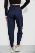 Штани жіночі на тонкому флісі, колір синій, 257R727 оптом - фото № 3
