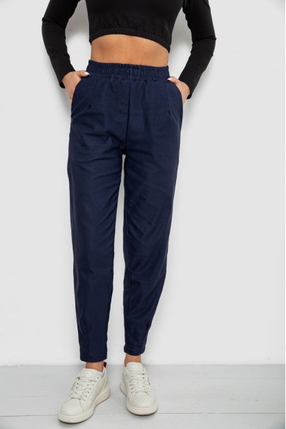 Штаны женские на тонком флисе, цвет синий, 257R727