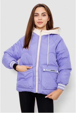 Куртка жіноча демісезонна з рукавом реглан  -уцінка, колір бузковий, 244R8023-U-9