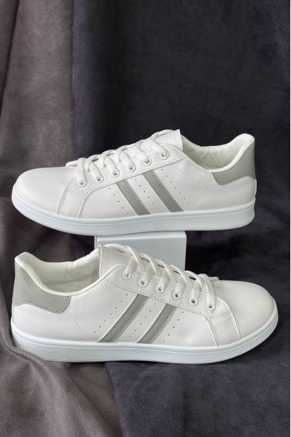 Кеди чоловічі, колір біло-сірий, 248RR219