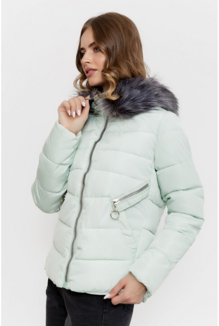 Купить Куртка женская демисезонная, цвет фисташковый, 167R2227 - Фото №2
