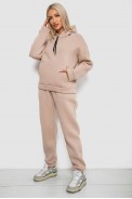 Спортивный костюм женский на флисе  -уценка, цвет светло-бежевый, 238R5726-U-6 - фото № 2