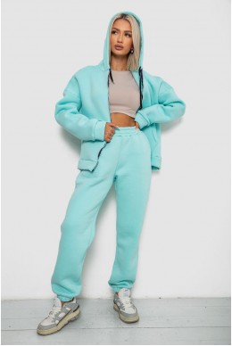Спортивный костюм женский на флисе  -уценка, цвет мятный, 238R5715-U-7