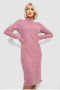 Платье повседневное утепленное, цвет пудровый, 257R115 - фото № 0