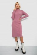 Платье повседневное утепленное, цвет пудровый, 257R115 - фото № 1
