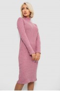 Платье повседневное утепленное, цвет пудровый, 257R115 - фото № 2