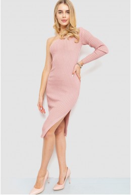 Сукня в'язана  -уцінка, колір пудровий, 204R174-U-5