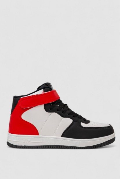 Кросівки чоловічі зимові на хутрі  -уцінка, колір біло-червоний, 248RH1020-U-13