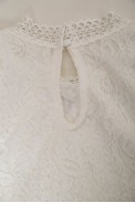 Блуза женская гипюровая классическая  -уценка, цвет белый, 204R150-U-2 - фото № 5