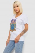 Футболка женская с принтом, цвет белый, 244R2804 - фото № 2