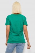 Футболка женская с принтом, цвет зеленый, 244R2804 - фото № 3