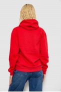 Худи женский на тонком флисе  -уценка, цвет красный, 238R57162-10-U-1 - фото № 3