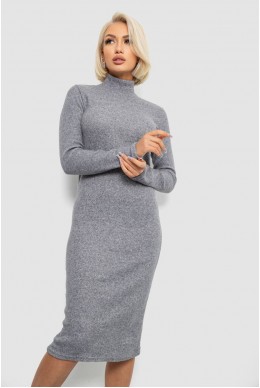 Платье повседневное утепленное, цвет светло-серый, 257R115