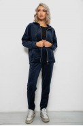 Спортивный костюм женский велюровый  -уценка, цвет синий, 257R4119-U-2 - фото № 0