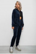 Спортивный костюм женский велюровый  -уценка, цвет синий, 257R4119-U-2 - фото № 2