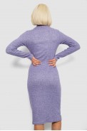 Платье повседневное утепленное, цвет сиреневый, 257R115 - фото № 3