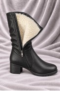 Сапоги женские зимние на меху, цвет черный, 243R12002 - фото № 4