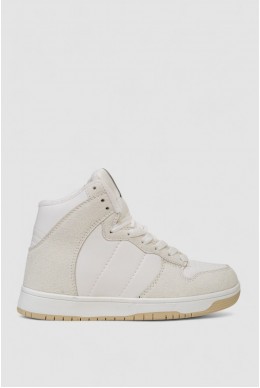 Кросівки жіночі зимові на хутрі  -уцінка, колір біло-бежевий, 248RH1060-5-U