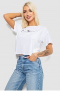 Футболка женская с принтом, цвет белый, 221R9907 - фото № 2