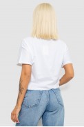 Футболка женская с принтом, цвет белый, 221R9907 - фото № 3