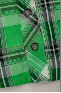 Рубашка женская в клетку  -уценка, цвет светло-зеленый, 230R061-11-U-32 оптом - фото № 5