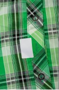 Рубашка женская в клетку  -уценка, цвет светло-зеленый, 230R061-11-U-34 - фото № 5