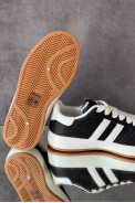 Кроссовки женские экокожа, цвет черно-белый, 248RJH300-5 оптом - фото № 3