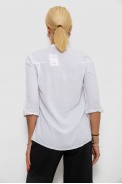 Блуза однотонная  -уценка, цвет белый, 230RR-96-1-U-1 - фото № 3