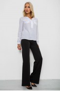 Блуза однотонная  -уценка, цвет белый, 230RR-96-U-2 - фото № 1