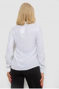 Блуза однотонная  -уценка, цвет белый, 230RR-96-U-2 - фото № 3