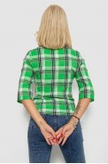 Сорочка жіноча в смужку 230R064-10 -уцінка, колір Зелений - фото № 3