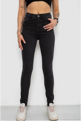 Джинси жіночі Skinny, колір чорний, 182R5126