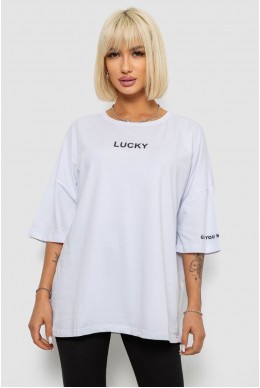 Футболка женская с принтом, цвет белый, 244R2019