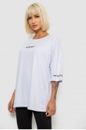 Футболка женская с принтом, цвет белый, 244R2019 - фото № 2