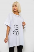 Футболка женская с принтом, цвет белый, 244R4004 - фото № 2
