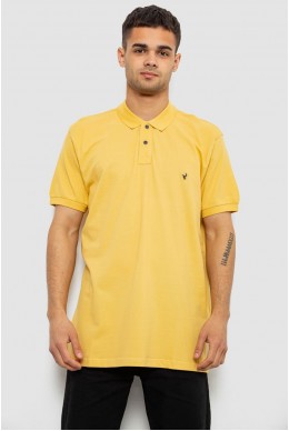Поло чоловіче однотонне, колір жовтий, 244R5015