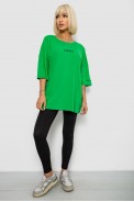 Футболка женская с принтом, цвет зеленый, 244R2019 - фото № 1