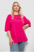 Футболка жіноча з принтом, колір малиновий, 244R2019 - фото № 0
