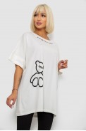 Футболка женская с принтом, цвет молочный, 244R4004 - фото № 2